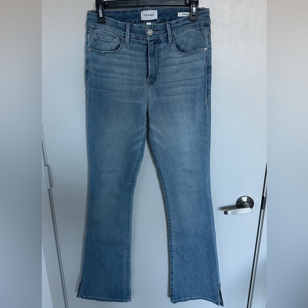 FRAME Le Mini Boot Outseam Slit Jeans (NWOT)